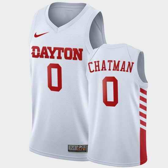Men Dayton Flyers Rodney Chatman College Basketball White Jersey